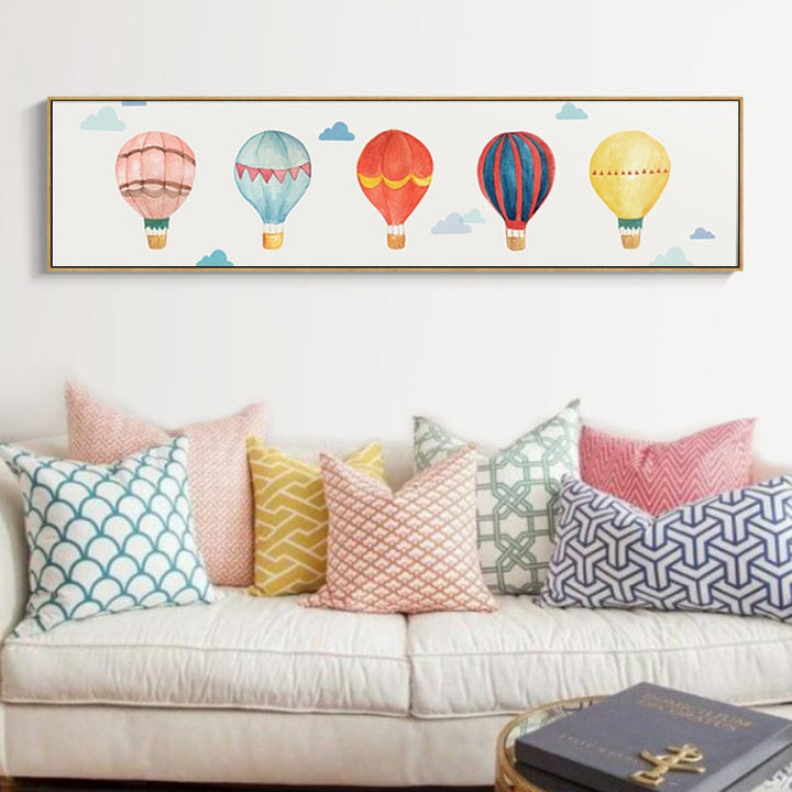 Hot Air Balloon - Canvas Wall Art Painting
