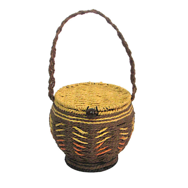 Artisan Woven Decorative Storage Basket