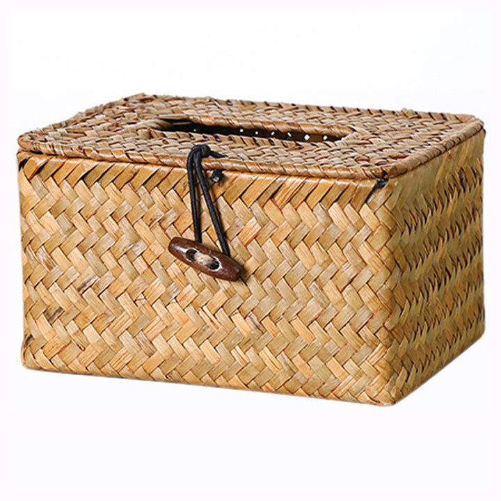 Handcrafted Natural Fiber Storage Box