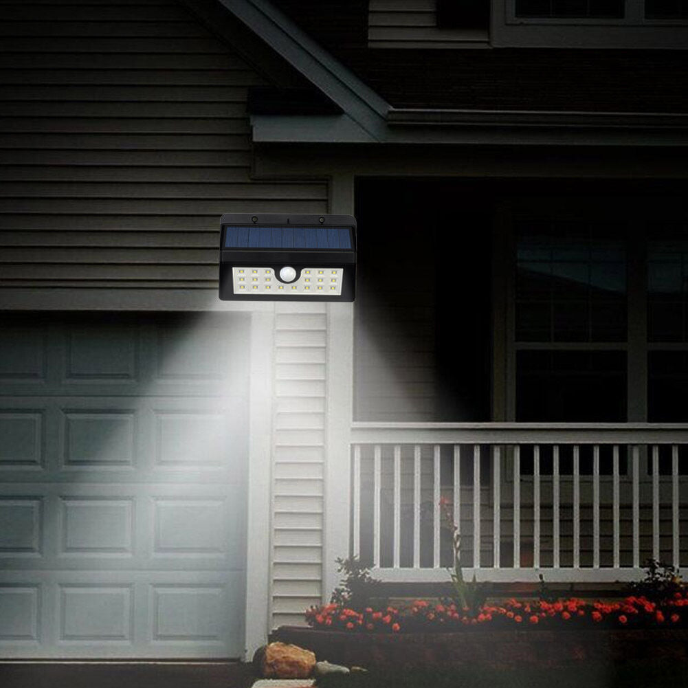 Solar-powered decorative wall lantern