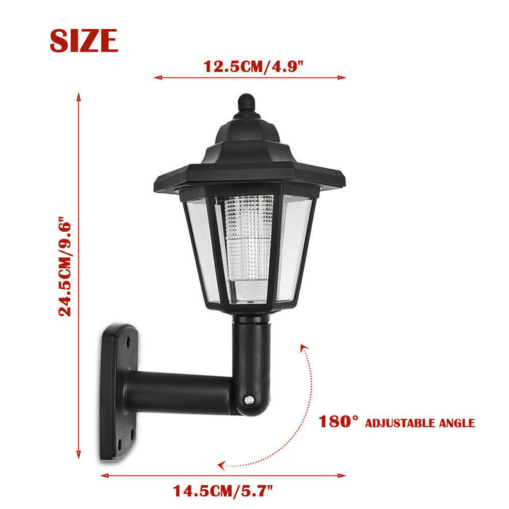 Wall-mounted Vintage Lantern Flame Effect LED Outdoor Wall Light