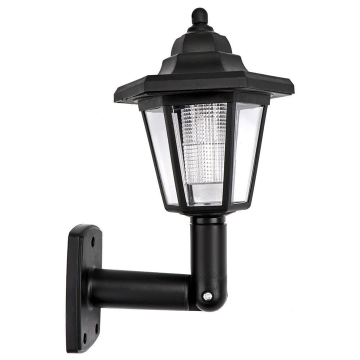 Solar-powered outdoor walkway lighting unit
