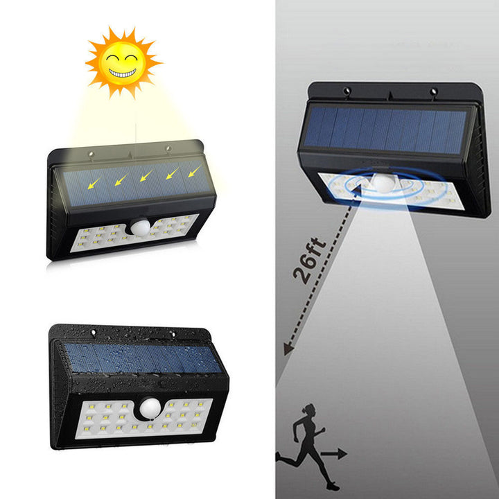 Solar-powered decorative wall lantern