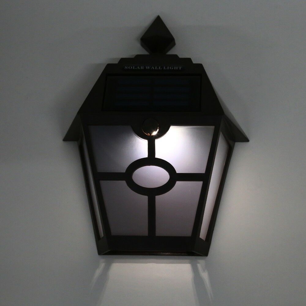 Solar-powered motion detector security light