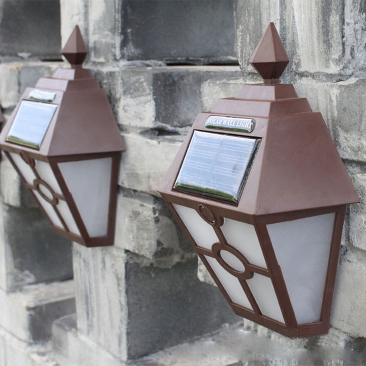 Solar-powered motion detector security light