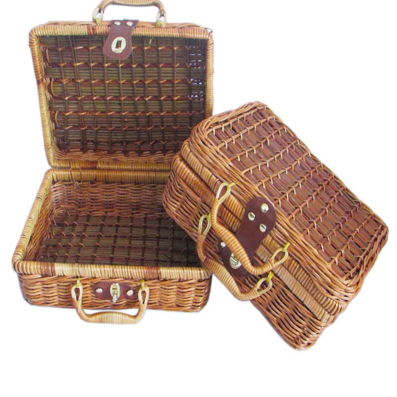 Handcrafted Wicker Storage Basket Set