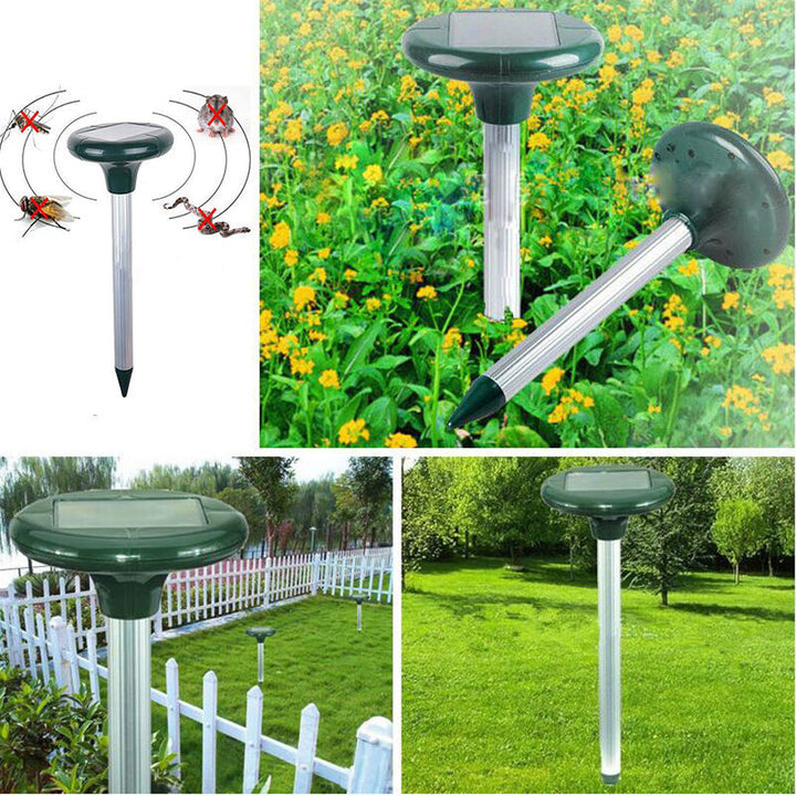 Solar-powered LED security wall lamp