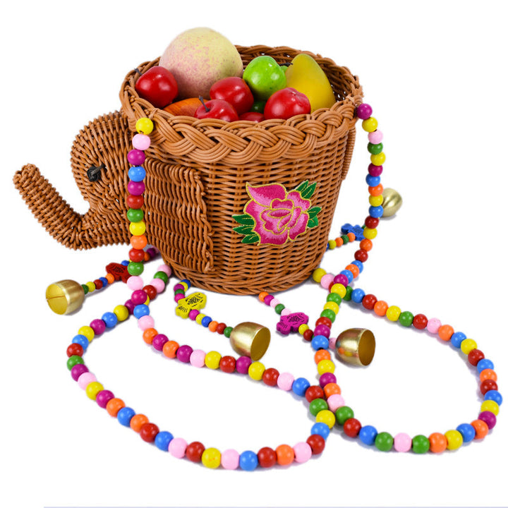 Decorative Animal-Shaped Woven Hanging Basket