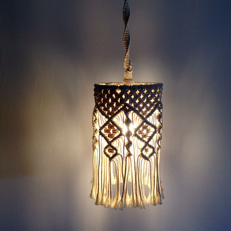 Macramé Plant Hanger with Fringed Design