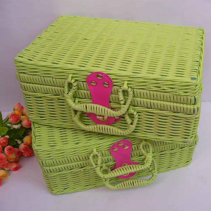 Versatile Handwoven Wicker Storage Box