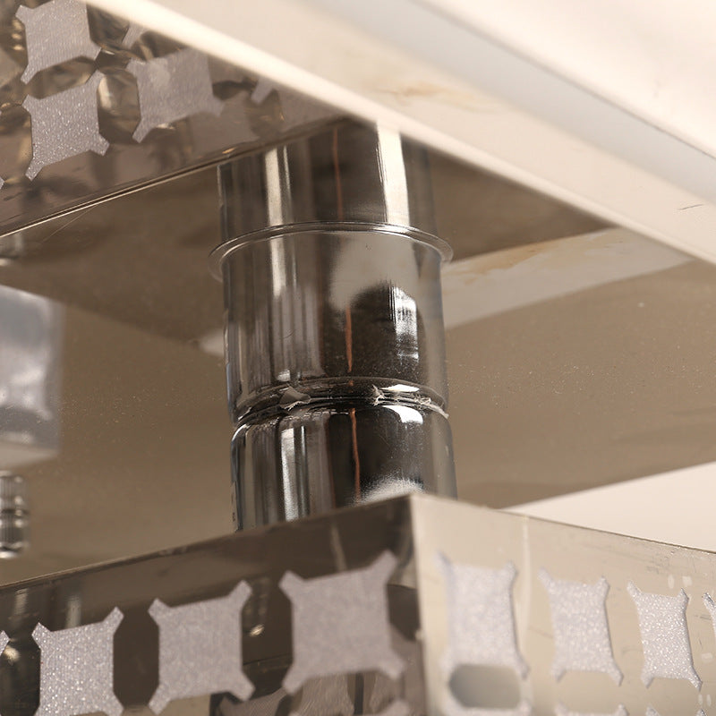 Modern geometric crystal ceiling light