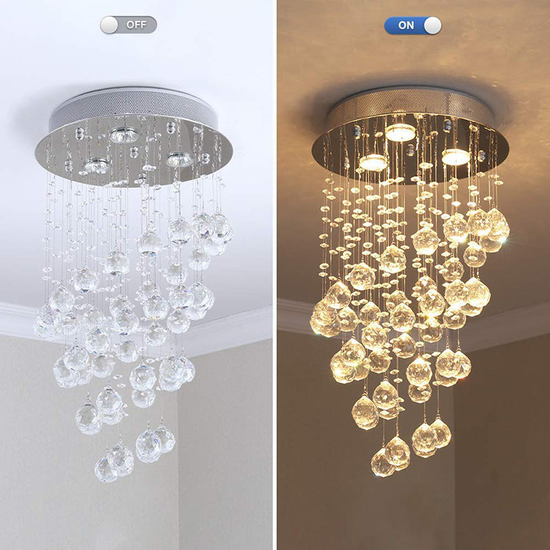 Luxurious crystal pendant chandelier