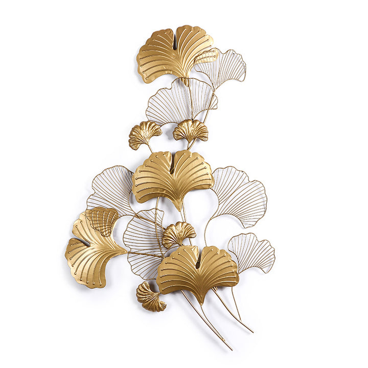 Elegant Ginkgo Leaf Wall Art Sculpture