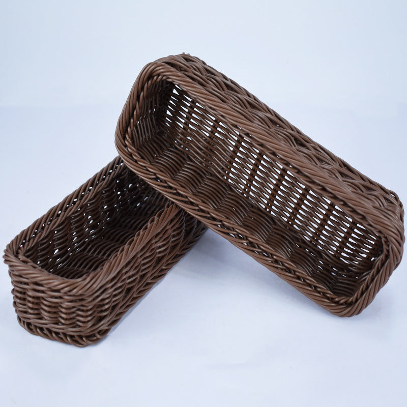 Stylish Woven Rectangular Serving Tray