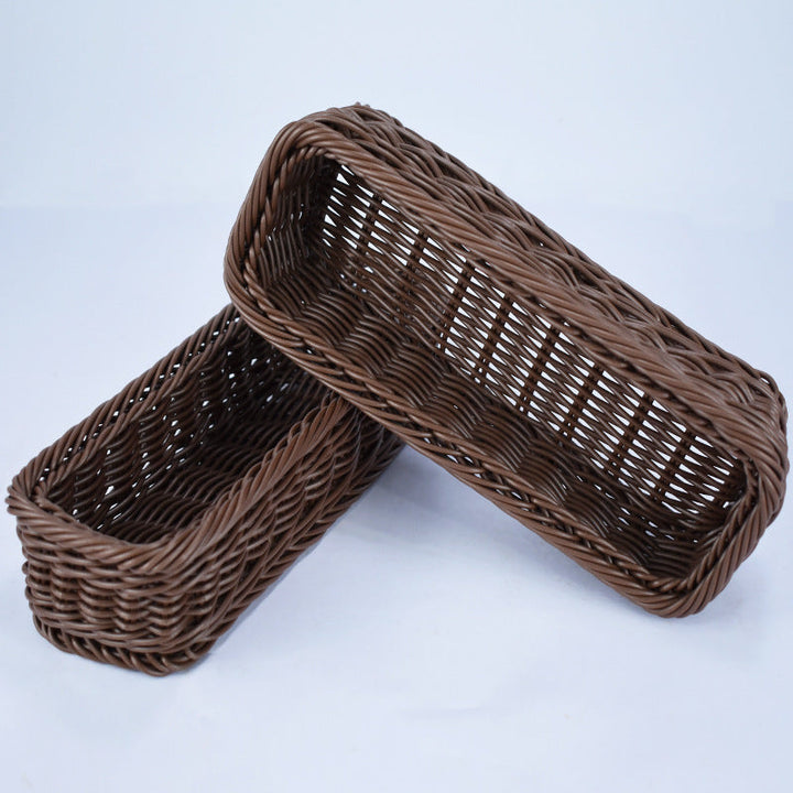 Stylish Woven Rectangular Serving Tray