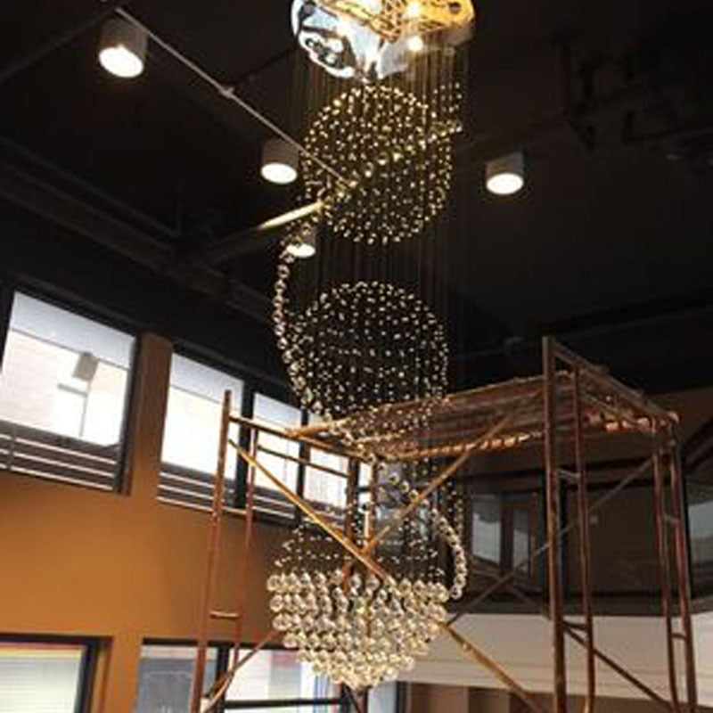 Spiral Crystal Pendant Lamp