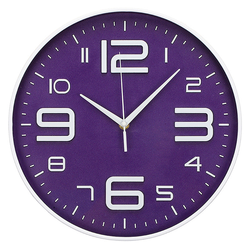 Wall clock with large dial and modern design
