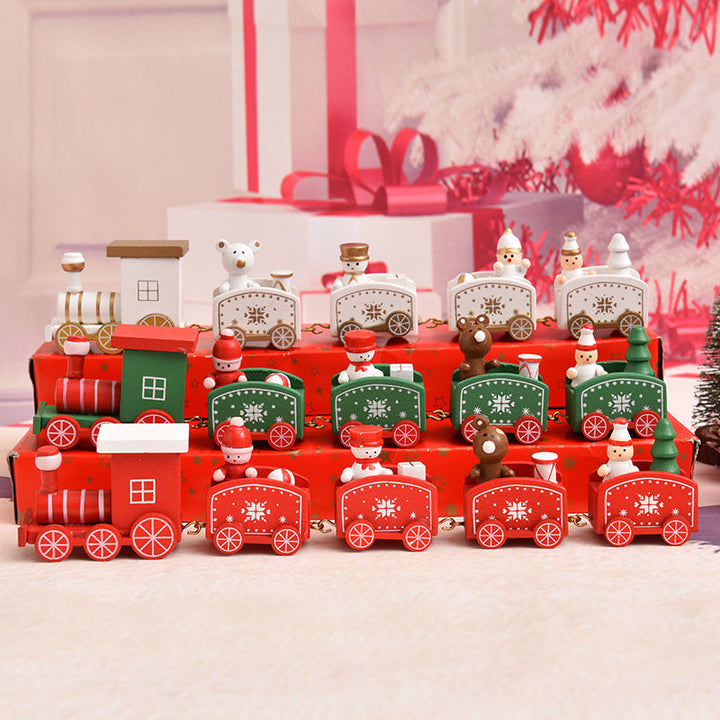 Christmas Train Decoration Figure Set
