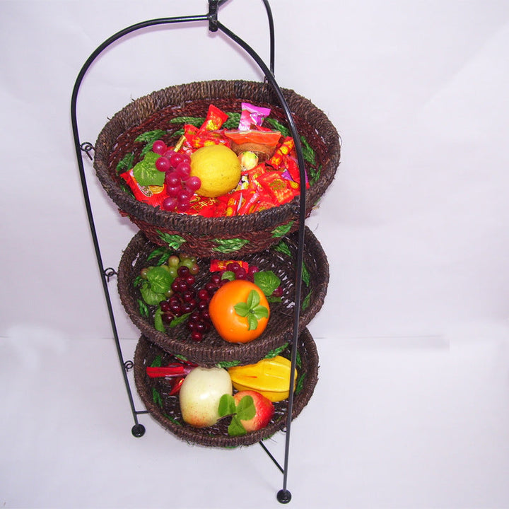 Multi-Tiered Fruit Display Rack