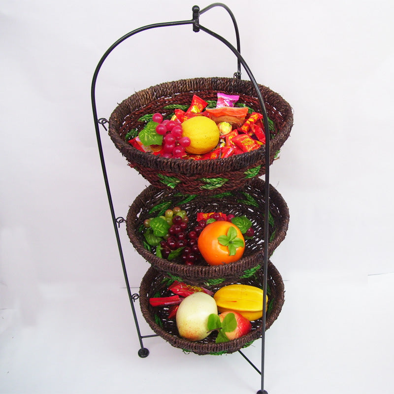 Multi-Tiered Fruit Display Rack