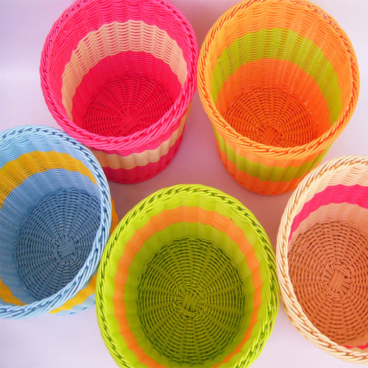 Colorful Woven Storage Basket