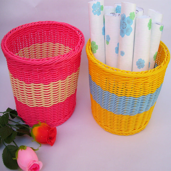 Colorful Woven Storage Basket