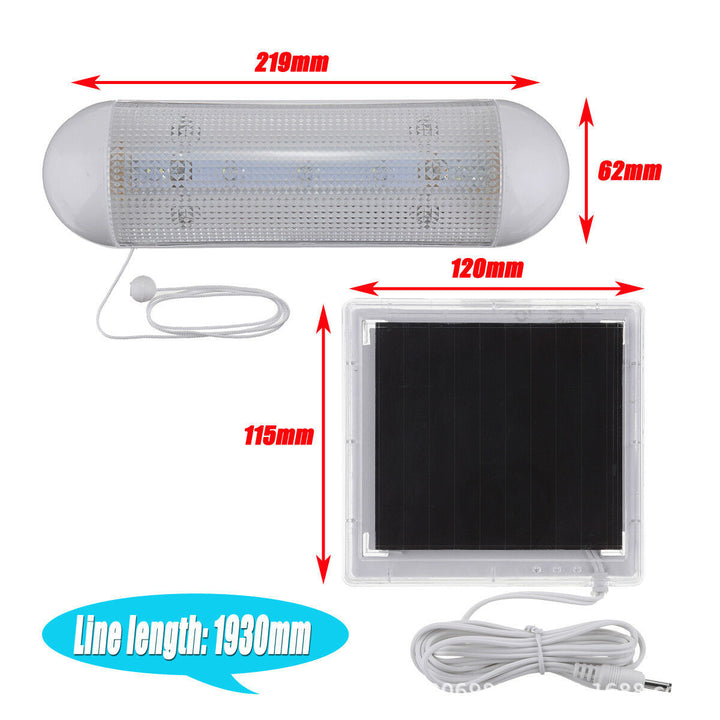 Solar-powered motion-activated security light