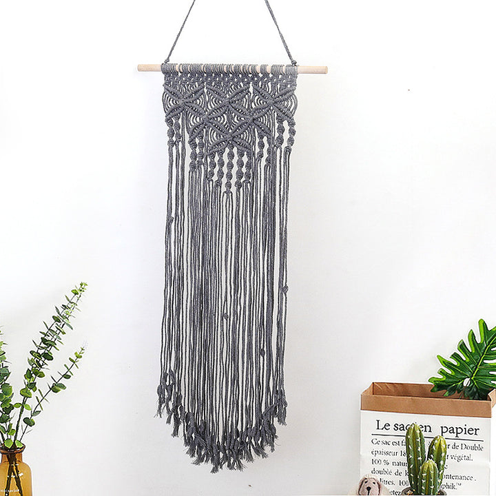 Macramé Wall Decor with Artistic Embellishments