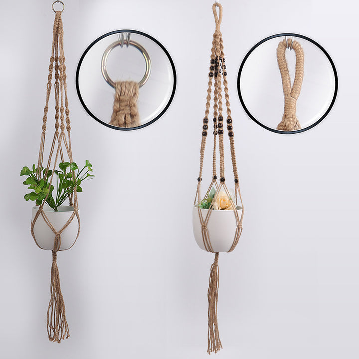 Macrame Plant Holder with Artistic Design