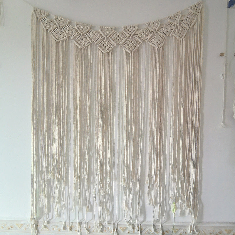 Macrame Wall Tapestry with Intricate Knot Patterns