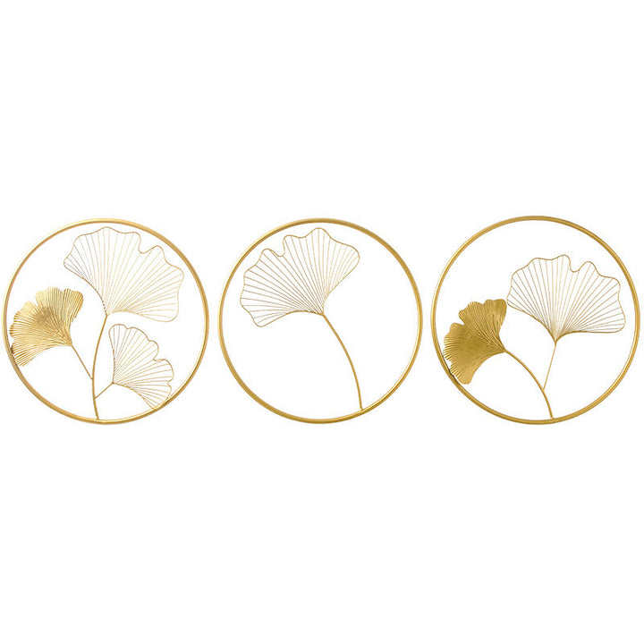 Decorative Metal Ginkgo Leaf Wall Art