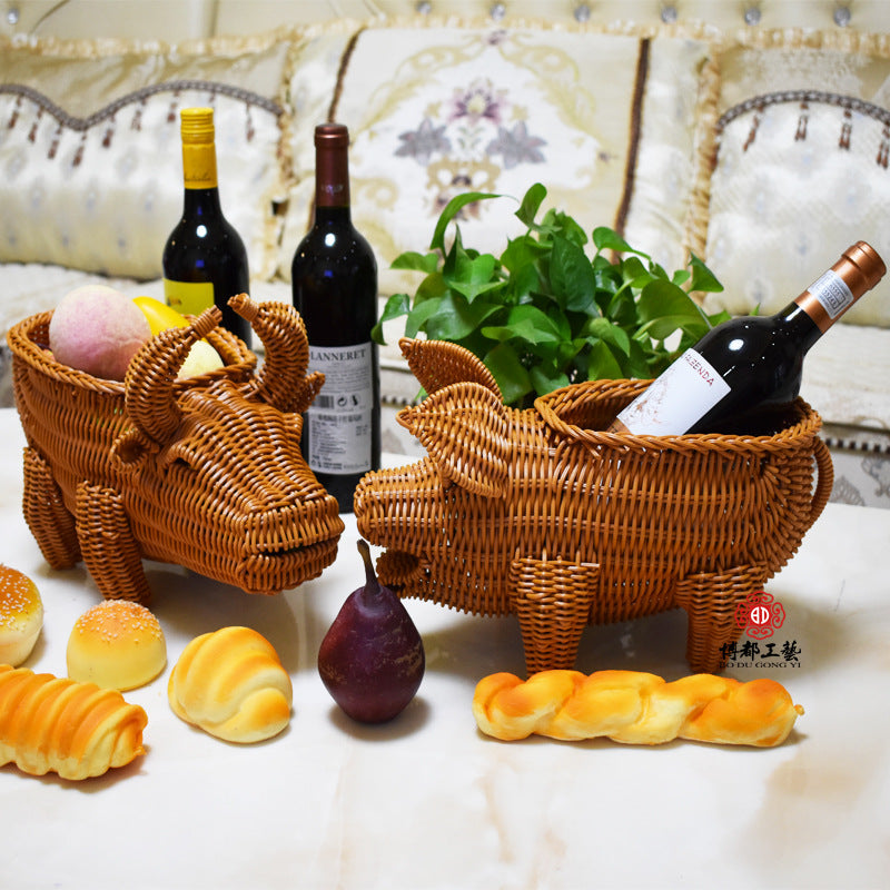 Cute Animal-Shaped Decorative Storage Basket