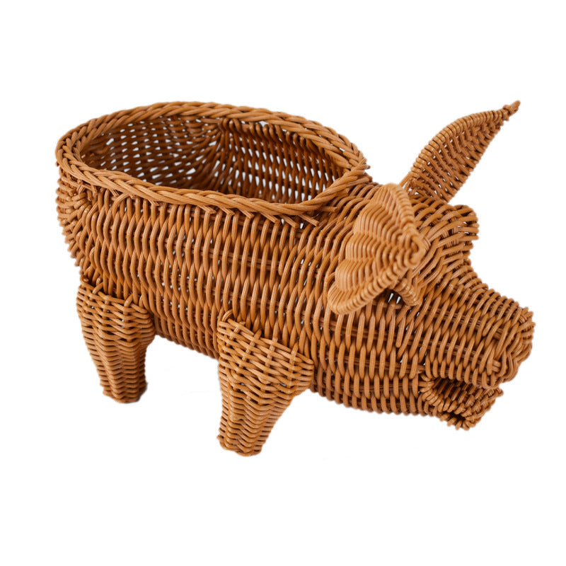 Cute Animal-Shaped Decorative Storage Basket