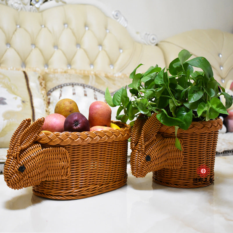 Cute Animal-Shaped Decorative Storage Basket
