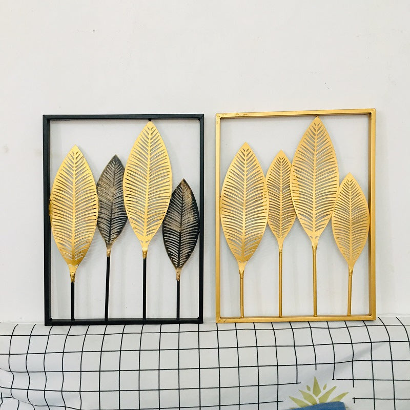 Leaf-Inspired Metal Wall Art