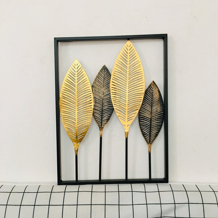 Leaf-Inspired Metal Wall Art