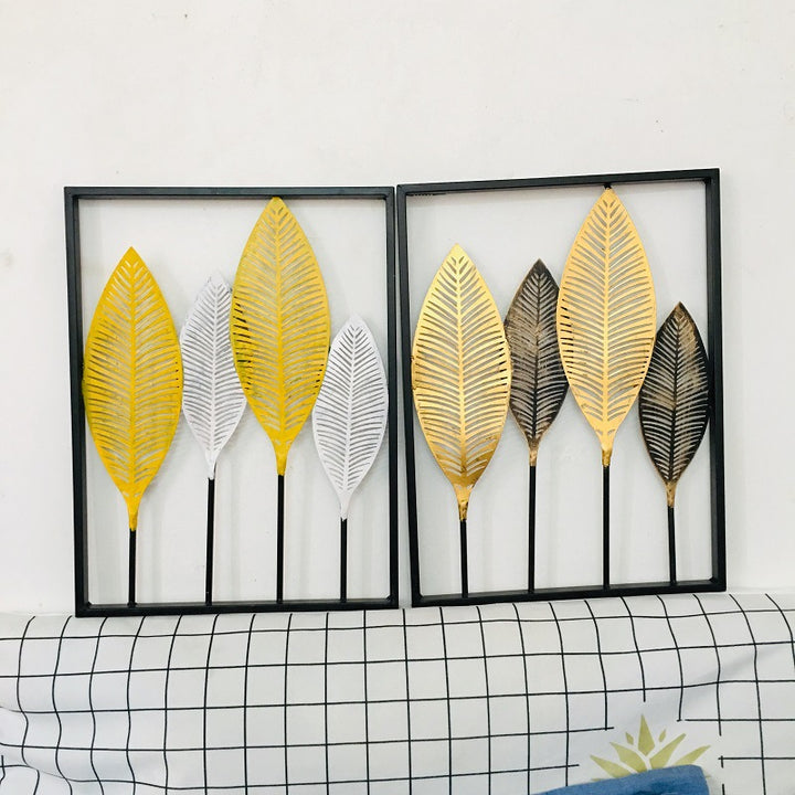 Leaf-Inspired Metal Wall Art