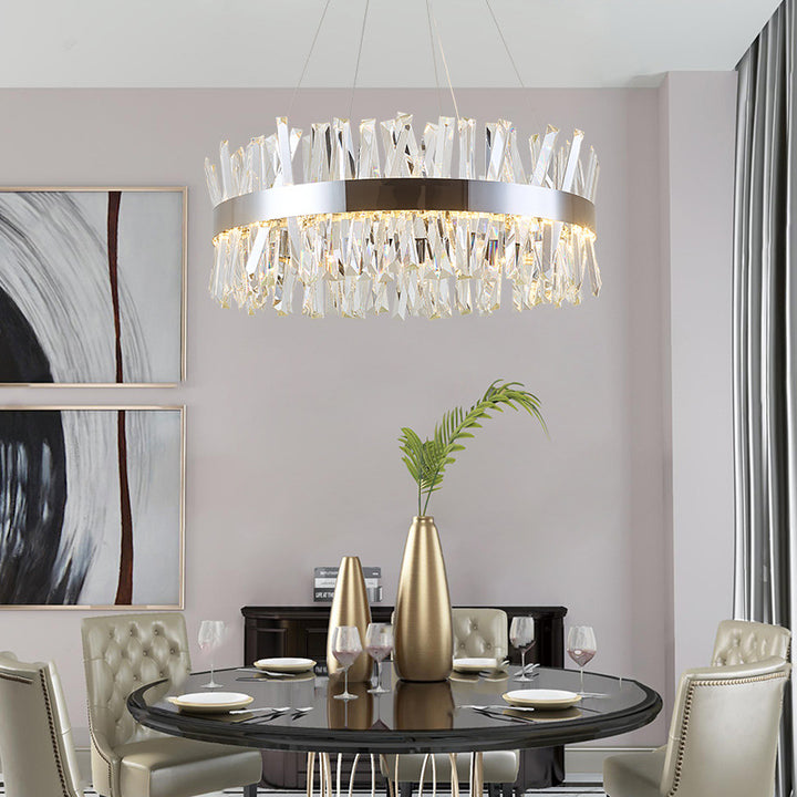 Elegant Crystal Ensemble Chandelier