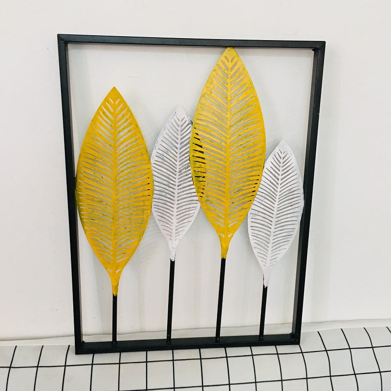 Leaf-Inspired Metal Wall Art