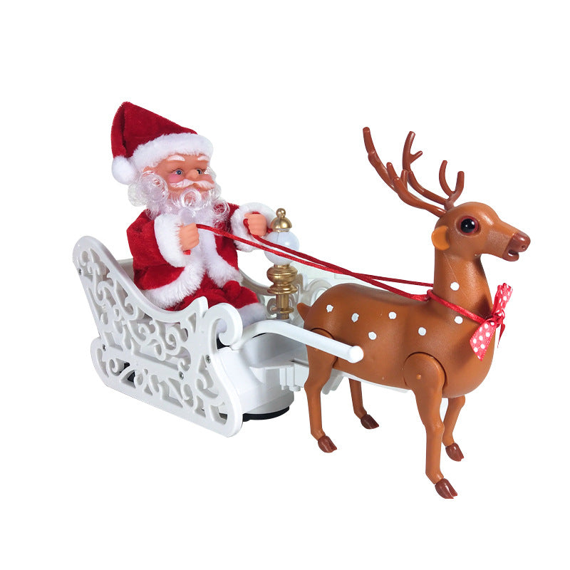 Christmas decoration sled with reindeer
