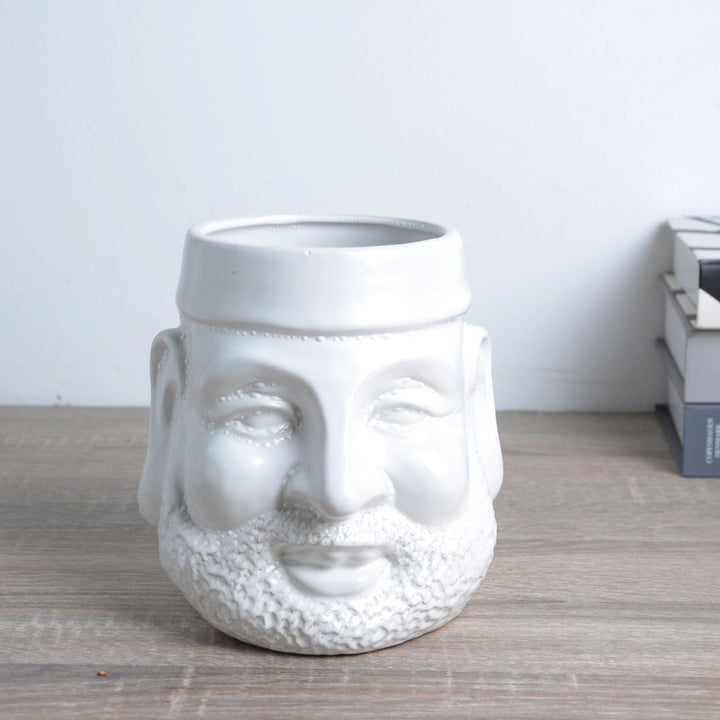 Decorative Plant Pot with Face