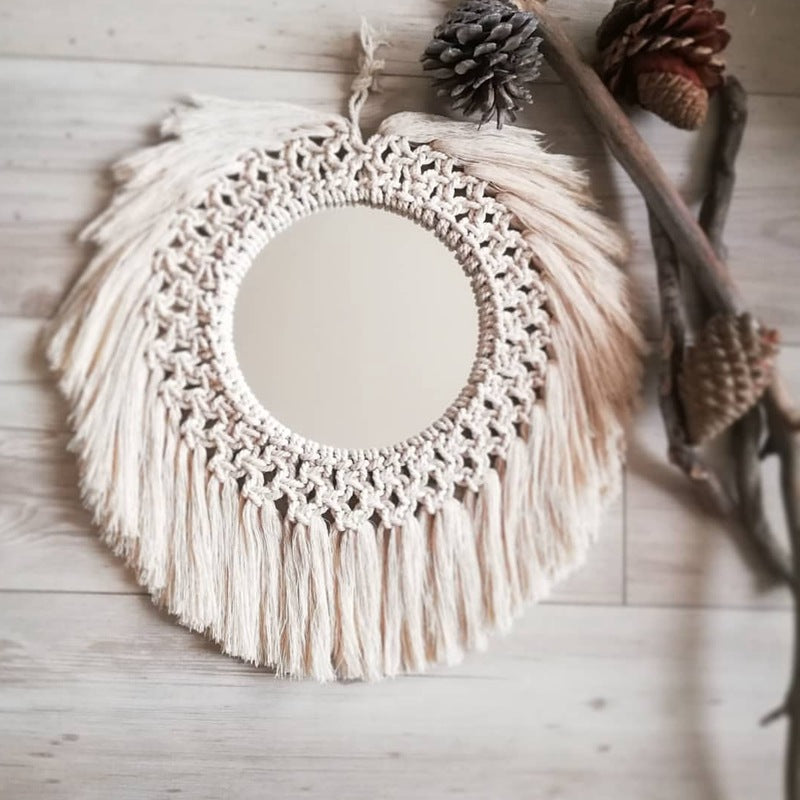 Decorative Macrame Wall Mirror