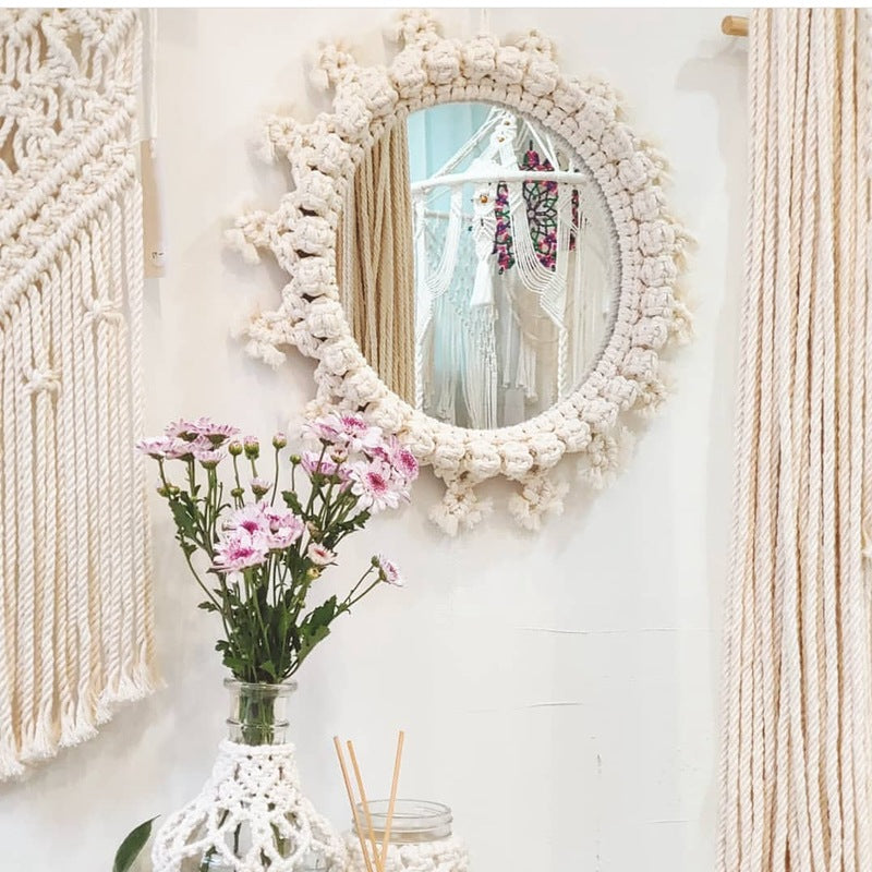 Decorative Macrame Wall Mirror