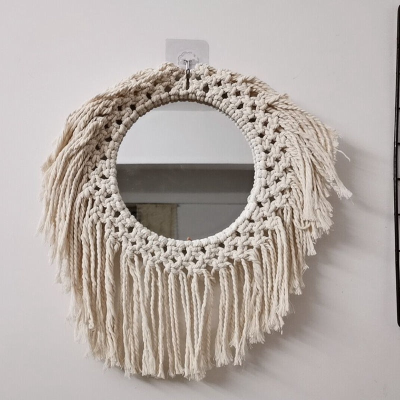 Decorative Macrame Wall Mirror