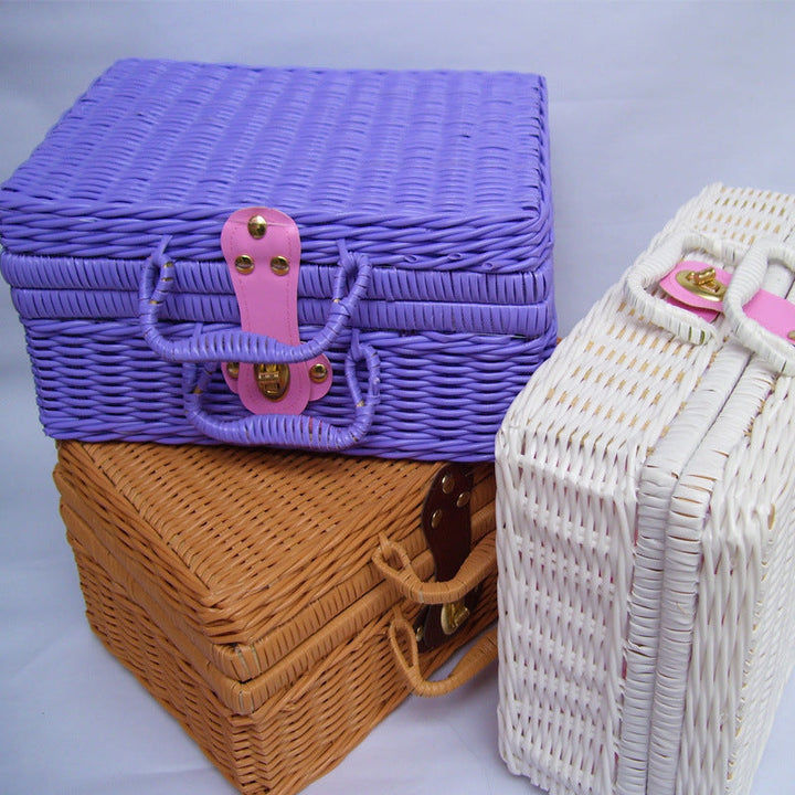 Versatile Handwoven Wicker Storage Box