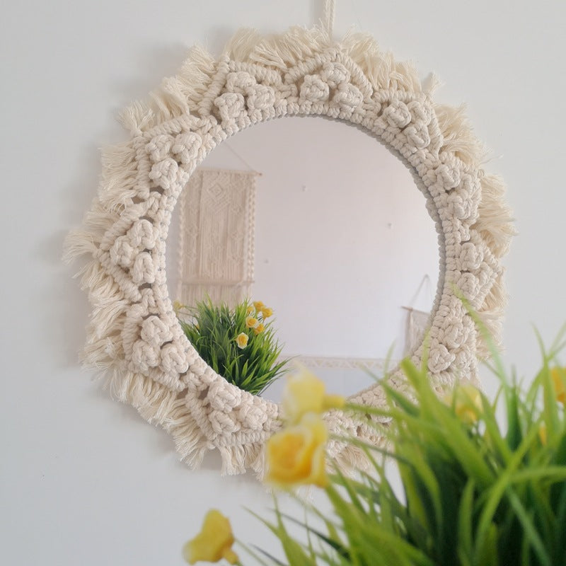Decorative Macrame Wall Mirror