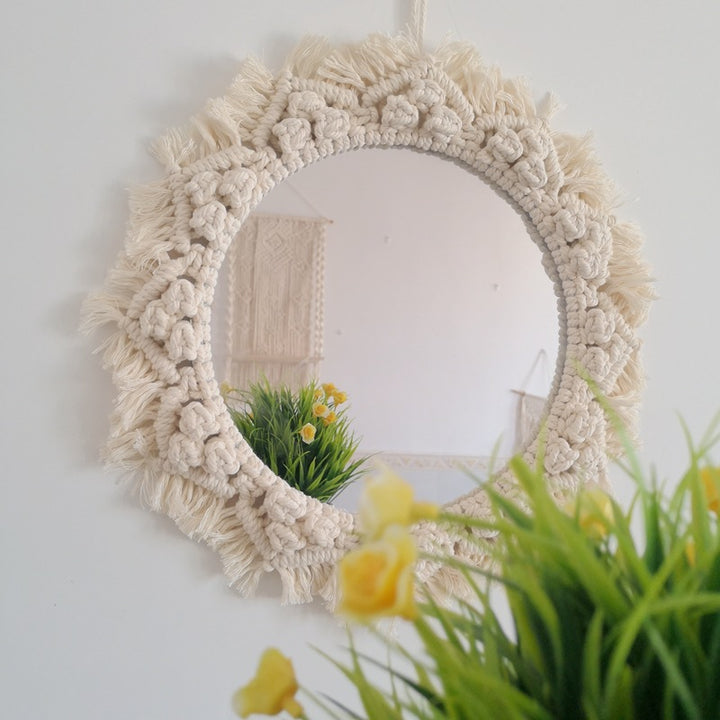 Decorative Macrame Wall Mirror