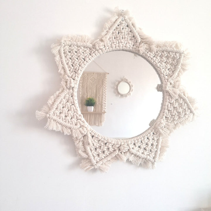 Decorative Macrame Wall Mirror