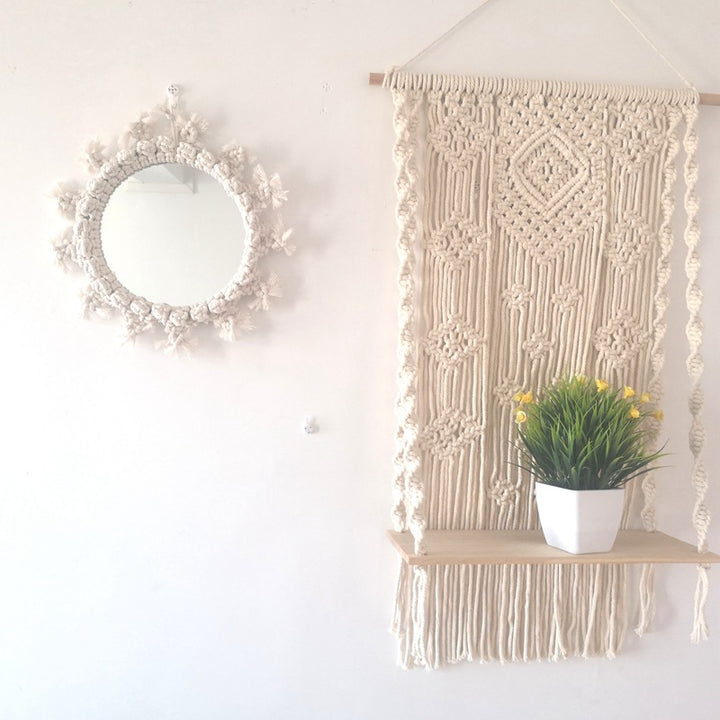 Decorative Macrame Wall Mirror