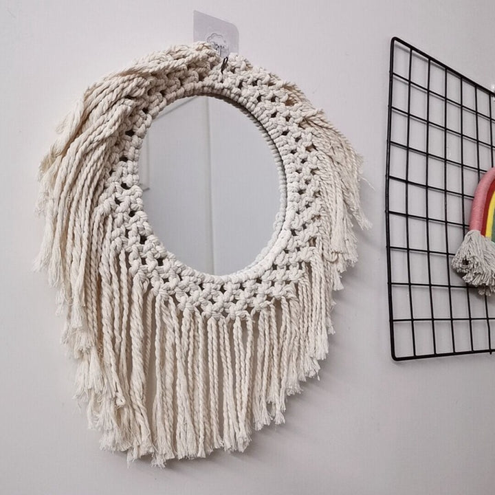 Decorative Macrame Wall Mirror